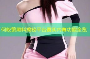 何屹繁黑料揭秘平台真实内幕功能全览